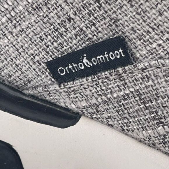 ORTHOCOMFOOT Boat Shoes Mens Size 12 Heather Gray Slip-On Loafers Comfort Canvas - Picture 9 of 16